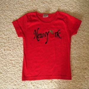 “New york” graphic baby tee